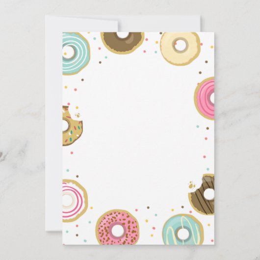 Donut bruids douche uitnodiging geest als ik dat d (Achterkant)