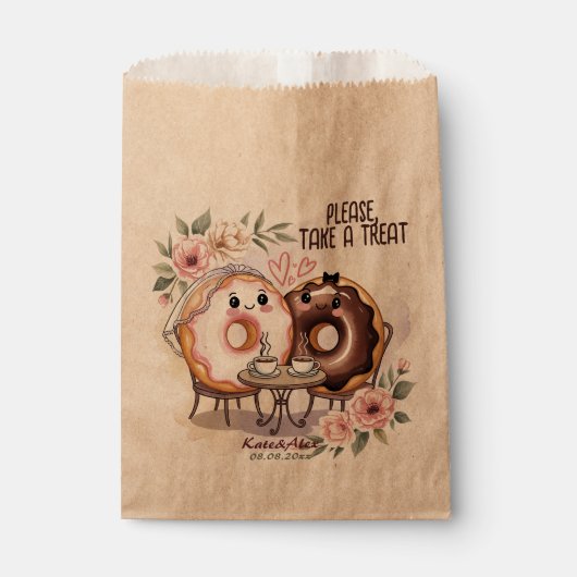 Donut Bruiloft Bedankzakje (Voorkant)