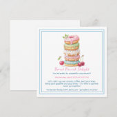 Donut Brunch Uitnodiging Kleurrijke Pastry Gatheri (Voorkant / Achterkant)