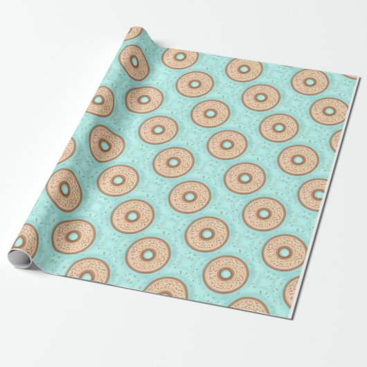 donut cadeaupapier (Uitgerold)