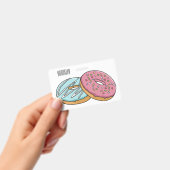 Donut cartoon illustratie badge (Handheld)