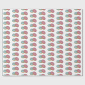 Donut cartoon illustratie cadeaupapier (Vlak)