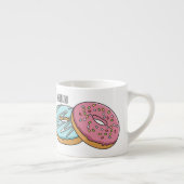 Donut cartoon illustratie espresso kop (Rechts)