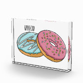 Donut cartoon illustratie fotoblokken (Rechts)