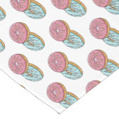 Donut cartoon illustratie korte tafelloper (Hoek)