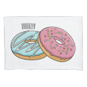 Donut cartoon illustratie kussensloop (Voorkant)
