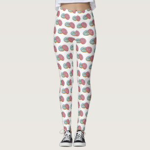 Donut cartoon illustratie leggings