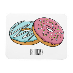 Donut cartoon illustratie magneet