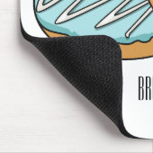 Donut cartoon illustratie muismat (Hoek)