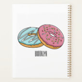 Donut cartoon illustratie planner (Achterkant)