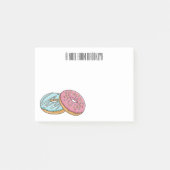 Donut cartoon illustratie post-it® notes (Voorkant)