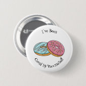 Donut cartoon illustratie ronde button 5,7 cm (Voorkant /achterkant)