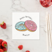 Donut cartoon illustratie servet (Insitu)