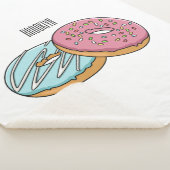 Donut cartoon illustratie sherpa deken (3/4)