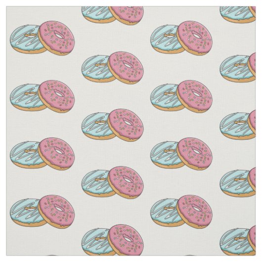 Donut cartoon illustratie stof (Swatch)