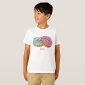 Donut cartoon illustratie t-shirt (Voorkant volledig)