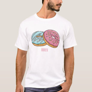 Donut cartoon illustratie t-shirt