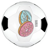 Donut cartoon illustratie voetbal (Gedraaid)