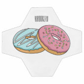 Donut cartoon illustratie voetbal (Enkel)