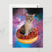 Donut Cat - Donut lover Briefkaart (Voorkant / Achterkant)