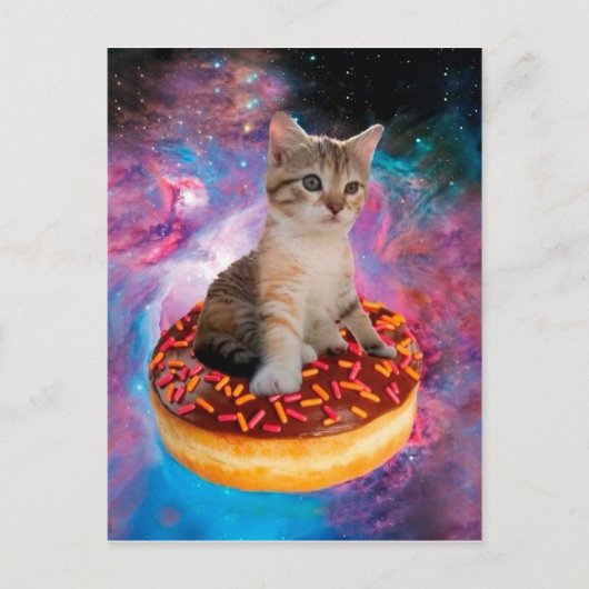 Donut Cat - Donut lover Briefkaart (Voorkant)