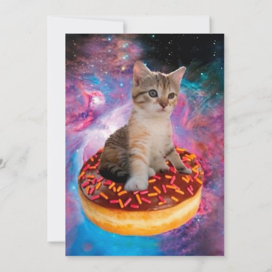 Donut Cat - Donut lover Kaart (Achterkant)