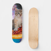 Donut Cat - Donut lover Persoonlijk Skateboard (Voorkant)