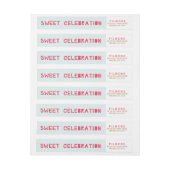 DONUT CELEBRATION draait rond Adresetiketten (Vel)