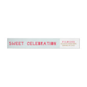 DONUT CELEBRATION draait rond Adresetiketten (Individueel)
