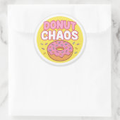 Donut Chaos Round Sticker (Tas)