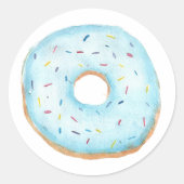 Donut Classic Round Sticker (Voorkant)