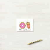 Donut Coffee Friends Forever Post-It Notities Post-it® Notes (Op bureau)