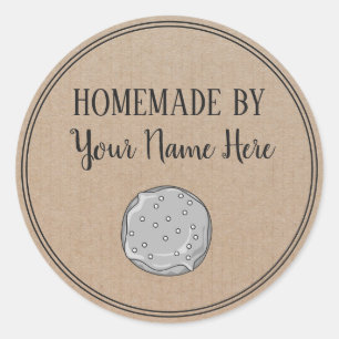 Donut Cookie Cake Homemade van ambacht Ronde Sticker