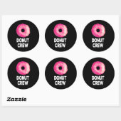 Donut Crew Donut Verjaardagsfeestgunsten Ronde Sticker (Vel)
