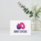Donut Cupcake Bakery Visitekaartje (Staand voorkant)