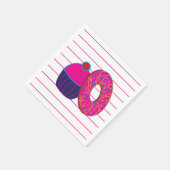 Donut Cupcake Feestje Servet (Hoek)