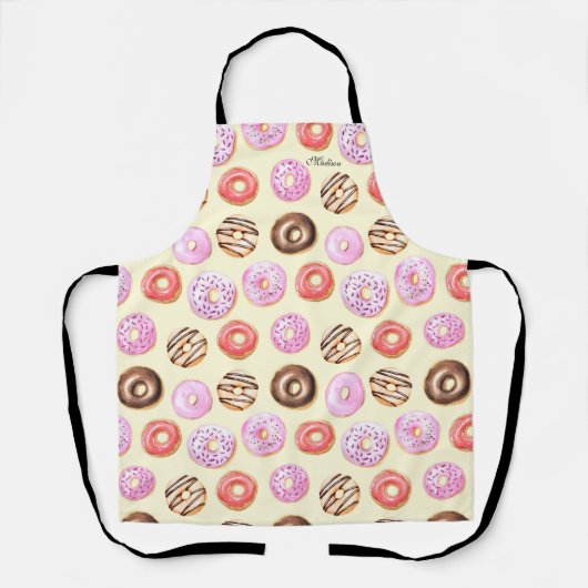 Donut Cupcake Zoete Bakkerij Cadeau Schort (Voorkant)