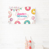 Donut Cute Birthday Welcome Banner (Insitu)