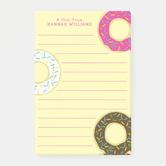 Donut Cute Kind Doughnuts Post-it® Notes (Voorkant)