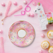 Donut Cute Waterverf Donuts Papieren Bordje (Feest)