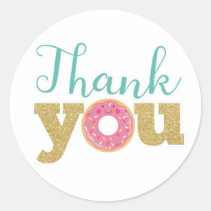 Donut Dank je Labels, Donut Sticker