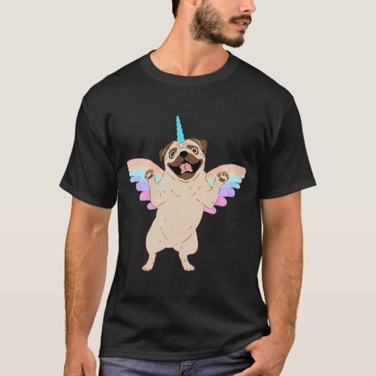 Donut de Pug 001 T-shirt (Voorkant)