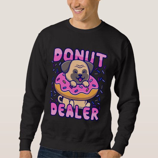 Donut Dealer Pug Gift Classic T-Shirt 994 (Voorkant)