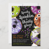 Donut Decorating Halloween Party  Kaart (Voorkant)