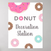 Donut Decoration Party/Sign Decoration Poster (Voorkant)