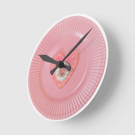 Donut design, round wall clock ronde klok (Hoek)