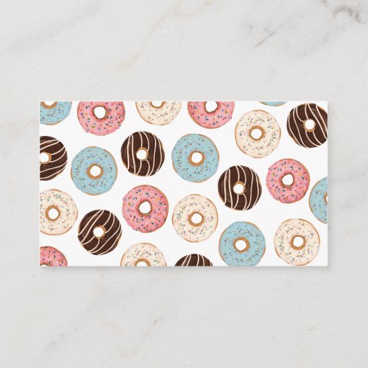 Donut Diaper Raffle Ticket Enclosure Card Informatiekaartje (Achterkant)