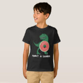 Donut Dinosaur Foodie Dino Lover T-shirt (Voorkant volledig)