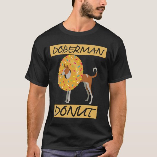 Donut Doberman T-shirt (Voorkant)