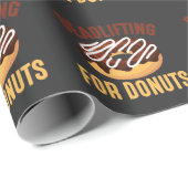 Donut dode gym Workout Fitness Fast Food Fan Cadeaupapier (Rol Hoek)